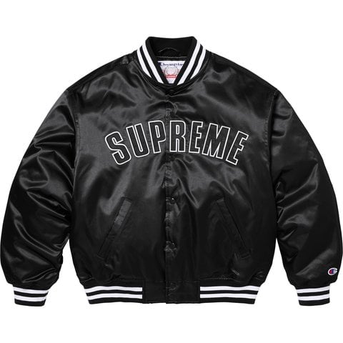 Supreme®/Champion® Satin Varsity Jacket - Supreme