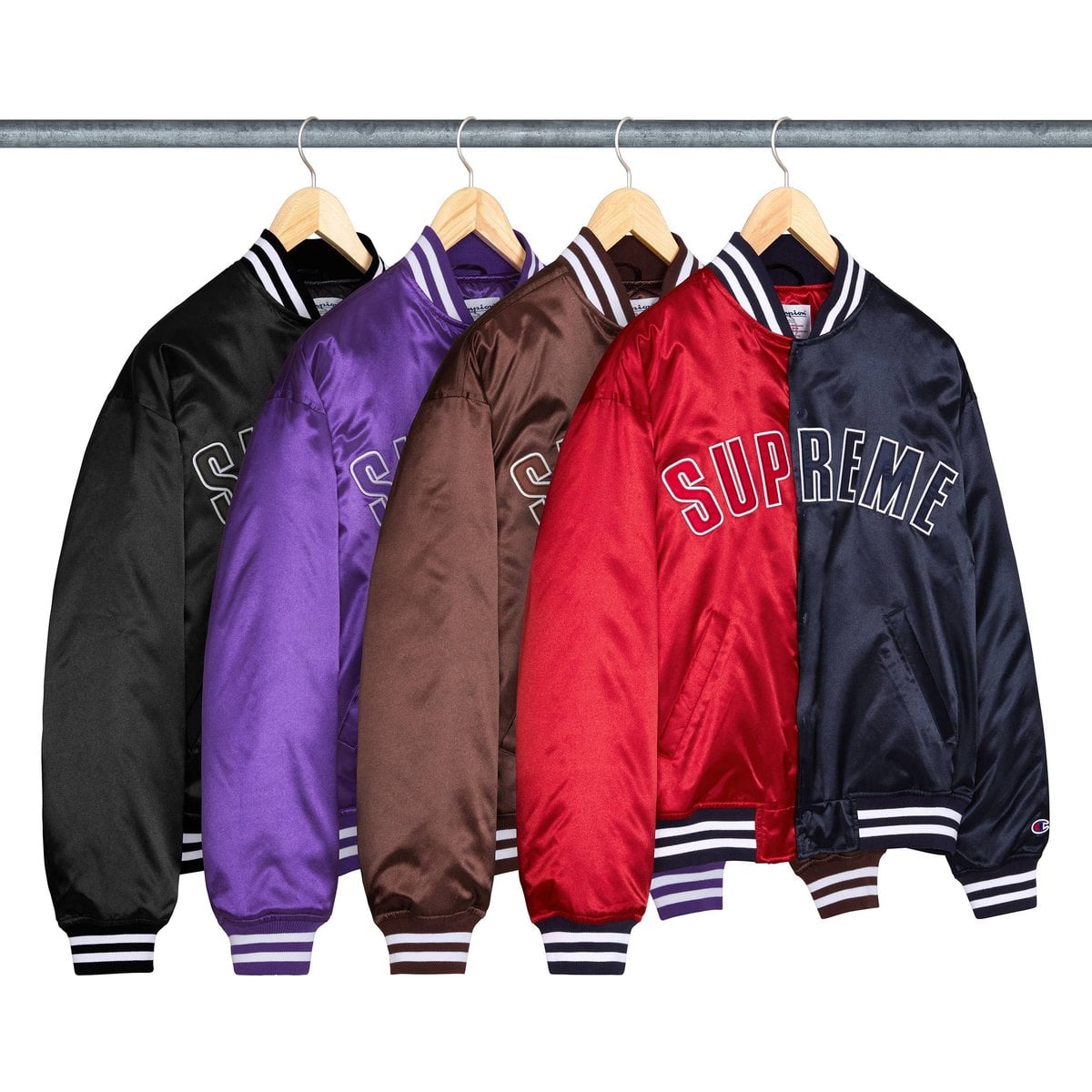 Supreme®/Champion® Satin Varsity Jacket