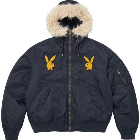 【極美品】PLAYBOY COLLECTION スエード調 ジャケット 黒 L Velour Playboy Zip Font Hoodie - Black | Fashion Nova