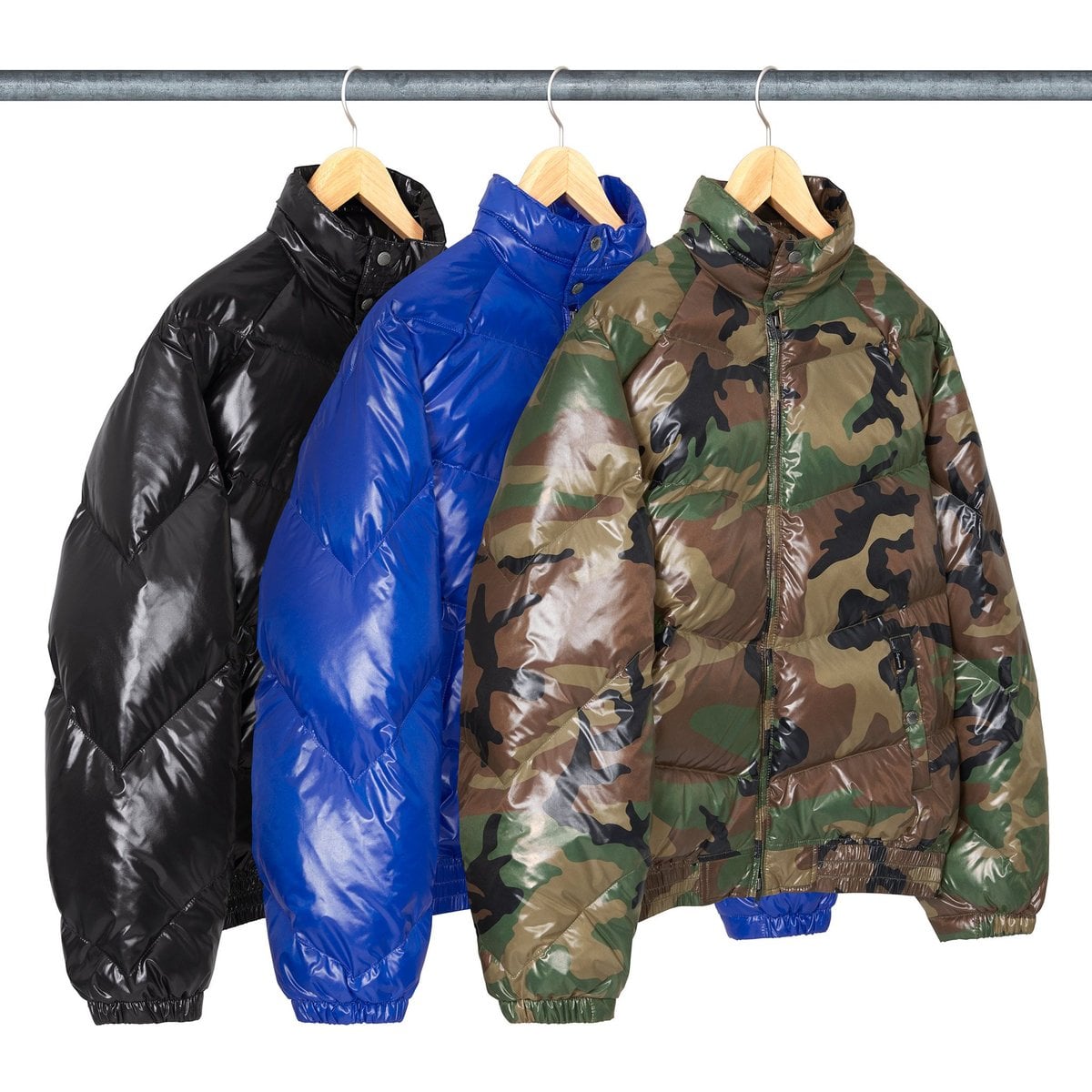 Supreme®/Schott® Glossy Lightweight Down Puffer Jacket