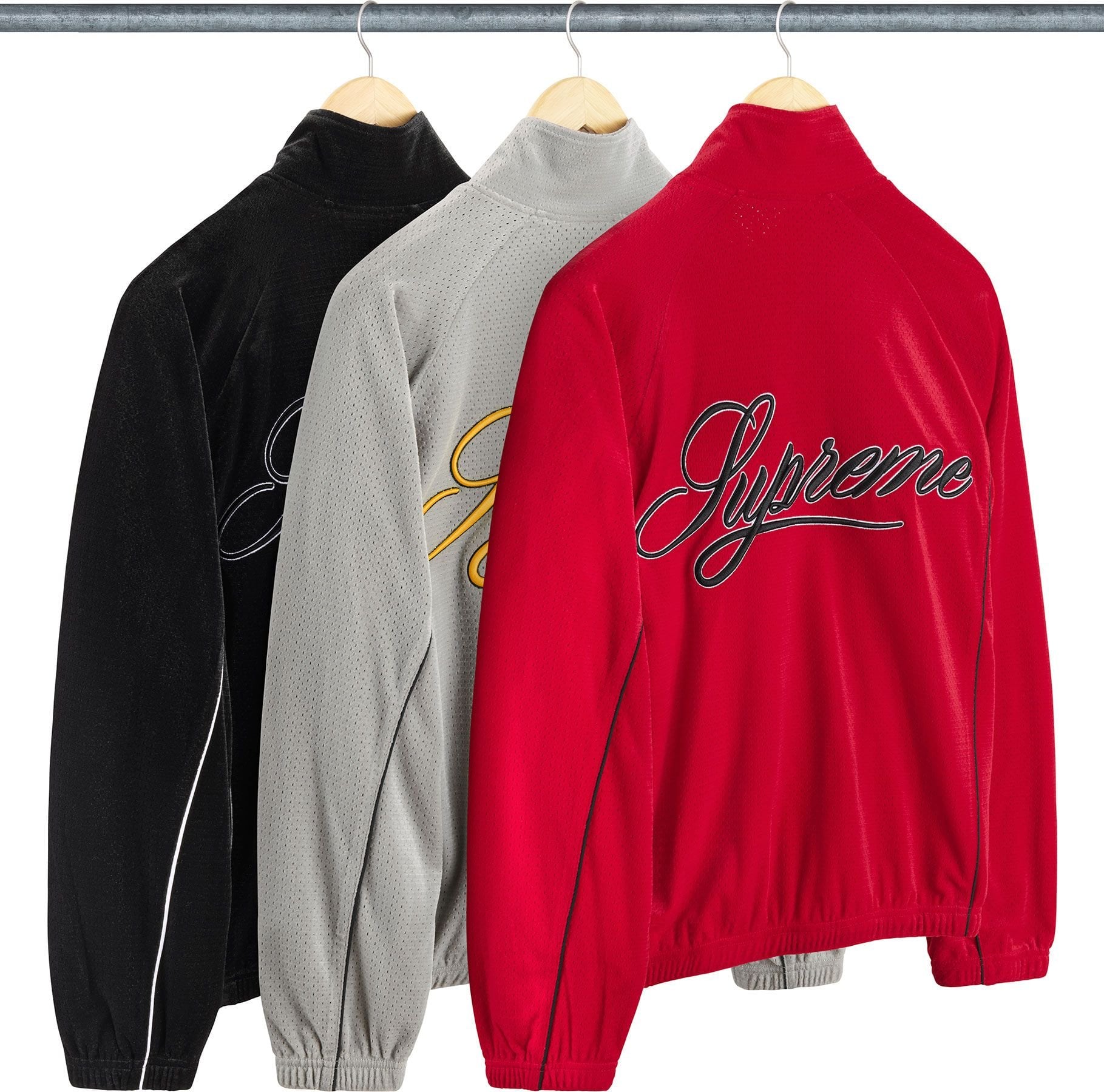 Velour Mesh Track Jacket - SupremeCommunity