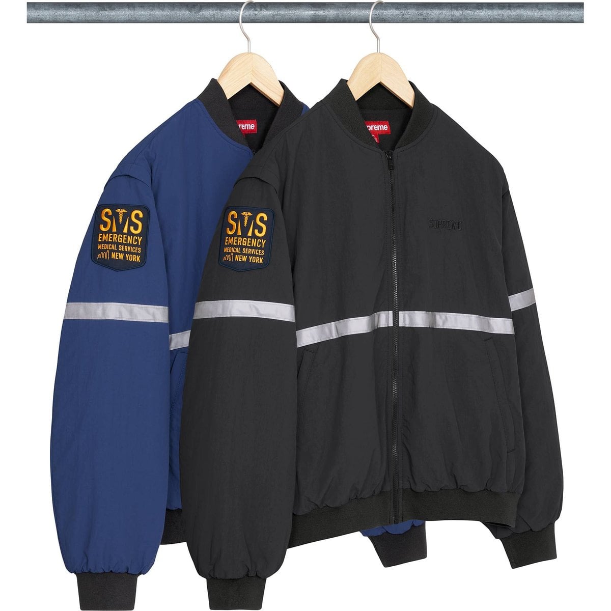 Zip-Off Sleeve Reflective Stripe Jacket