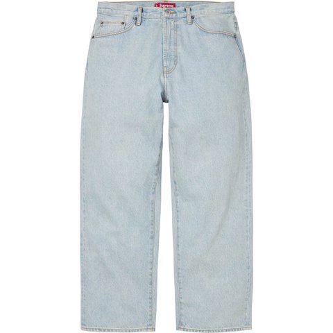 Supreme Baggy Jean - Light Washed Indigo