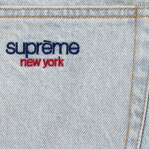Supreme Baggy Jean - Light Washed Indigo