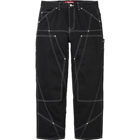 Contrast Stitch Double Knee Painter Jean - Supreme