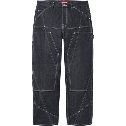 Contrast Stitch Double Knee Painter Jean - Supreme