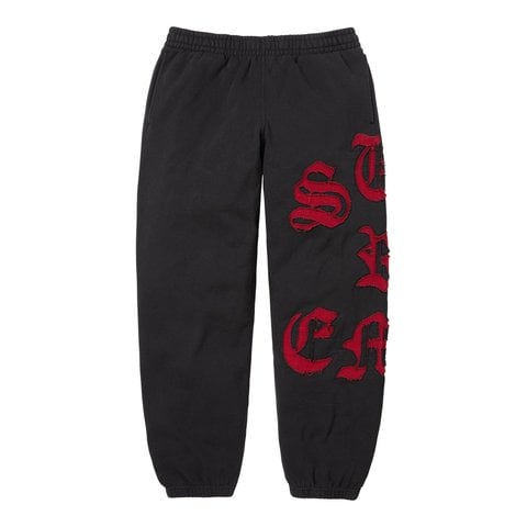 Supreme Cut Out Sweatpant - Black