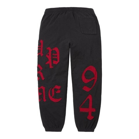 Supreme Cut Out Sweatpant - Black