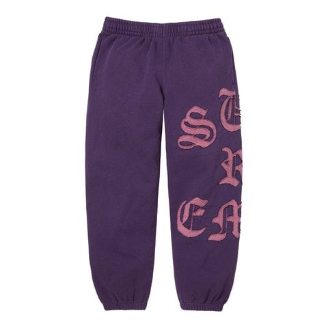Supreme Cut Out Sweatpant - Dark Purple