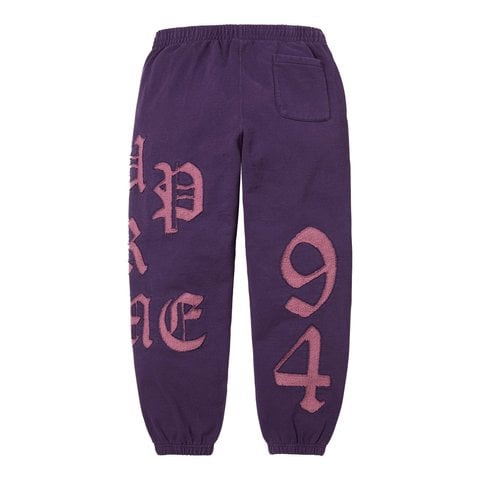 Supreme Cut Out Sweatpant - Dark Purple