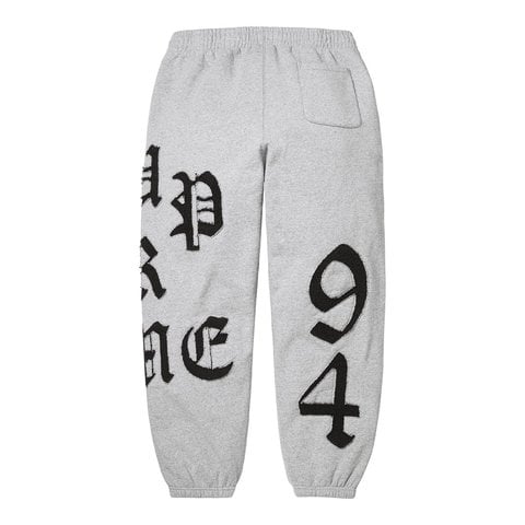 Supreme Cut Out Sweatpant - Heather Grey