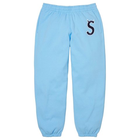 Supreme Devil S Logo Sweatpant - Light Blue