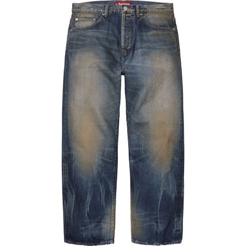 Distressed Loose Fit Selvedge Jean - Supreme