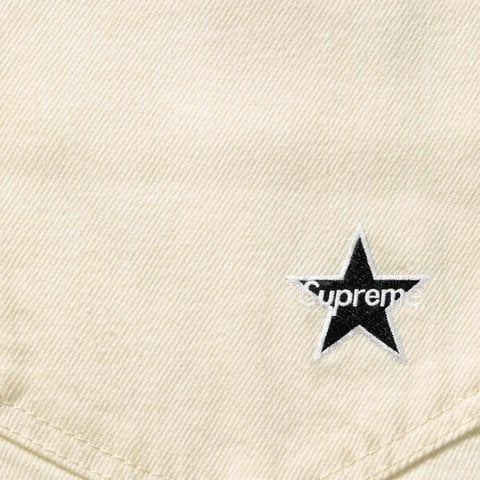Supreme Distressed Loose Fit Selvedge Jean - Washed White