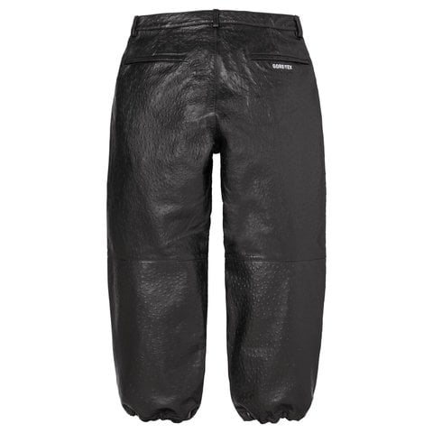 Supreme GORE-TEX Ostrich Embossed Leather Pant - Black