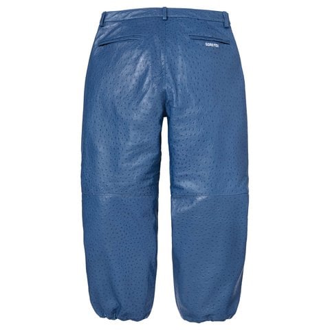 Supreme GORE-TEX Ostrich Embossed Leather Pant - Blue
