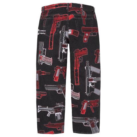 パンツ supreme GunsEmbroidered Loose Fit Jean32 Guns Embroidered Loose Fit Jean - Supreme