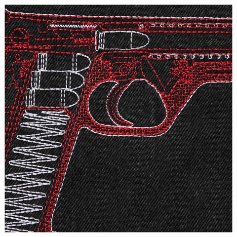 Guns Embroidered Loose Fit Jean - Supreme