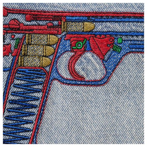 Guns Embroidered Loose Fit Jean - Supreme