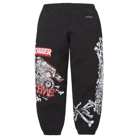 Supreme Monster Jam™ Grave Digger™ Bones Sweatpant - Black