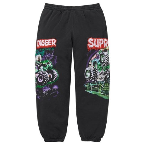 Supreme Monster Jam™ Grave Digger™ Sweatpant - Black