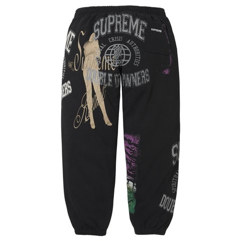 Supreme Overprint Sweatpant - Black