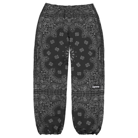 Supreme Reflective Bandana Track Pant - Black