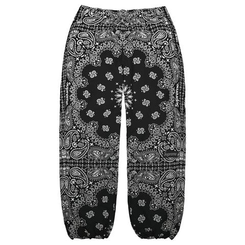 Supreme Reflective Bandana Track Pant - Black