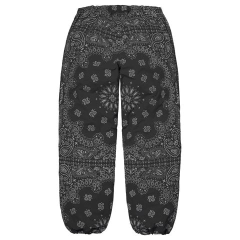 Supreme Reflective Bandana Track Pant - Black