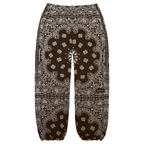 Supreme Reflective Bandana Track Pant - Brown