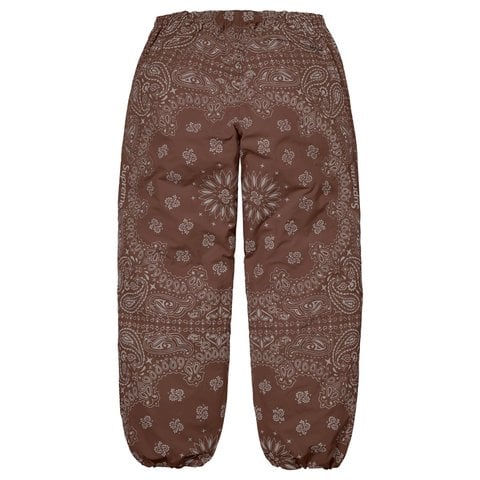 Supreme Reflective Bandana Track Pant - Brown
