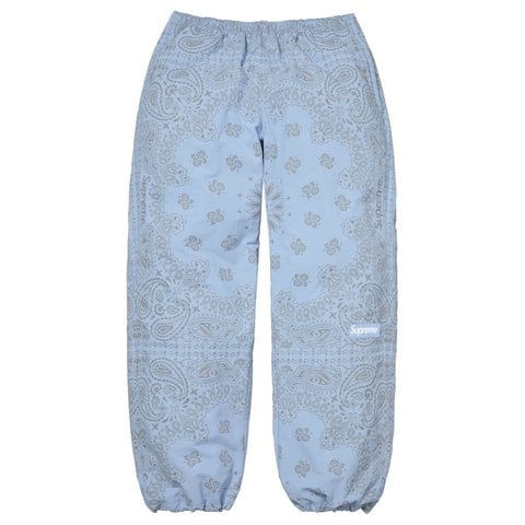 Supreme Reflective Bandana Track Pant - Light Blue