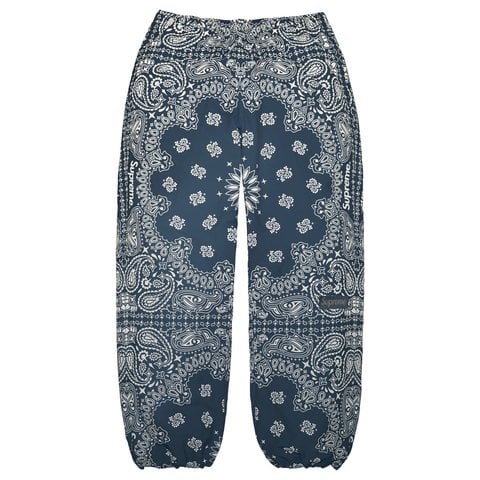 Supreme Reflective Bandana Track Pant - Light Blue