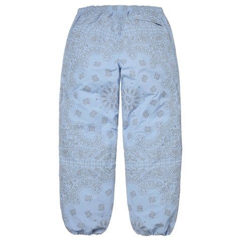 Supreme Reflective Bandana Track Pant - Light Blue