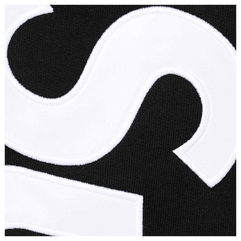 Supreme Satin Appliqué Sweatpant - Black
