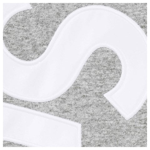Supreme Satin Appliqué Sweatpant - Heather Grey