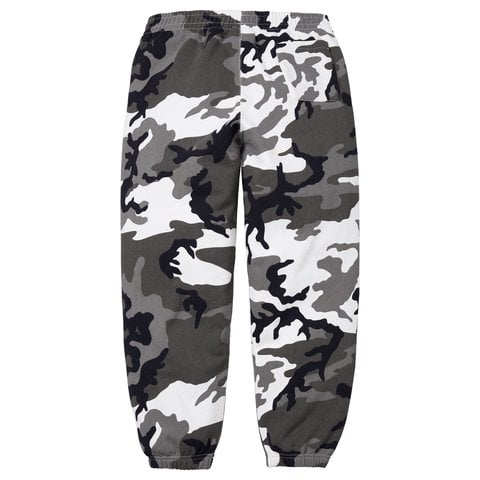 Supreme Satin Appliqué Sweatpant - Snow Camo