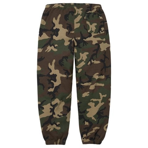 Supreme Satin Appliqué Sweatpant - Woodland Camo