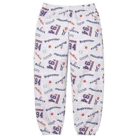 Supreme Supreme®/Mitchell & Ness® Teams Sweatpant - Ash Grey