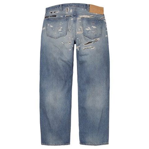 パンツ Supreme MM6 Loose Fit Selvedge Jean 30 Supreme®/MM6 Maison Margiela Distressed Loose Fit Selvedge Jean