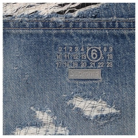 パンツ Supreme MM6 Loose Fit Selvedge Jean 30 Supreme®/MM6 Maison Margiela Distressed Loose Fit Selvedge Jean