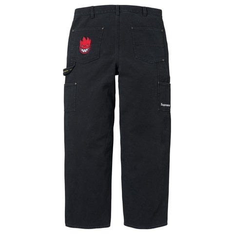 Supreme Supreme®/Spitfire® Double Knee Painter Pant - Black