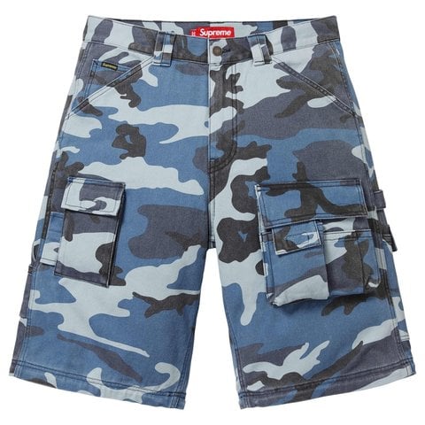 Supreme Overdyed Camo Cargo Short ブルー Supreme Overdyed Camo Cargo Short 
