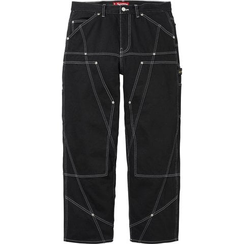 Contrast Stitch Double Knee Painter Jean - Supreme