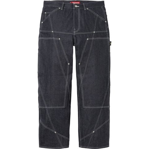 Contrast Stitch Double Knee Painter Jean - Supreme