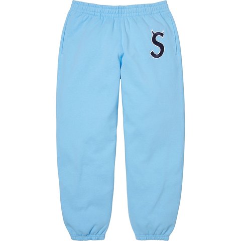 Supreme Devil S Logo Sweatpant - Light Blue