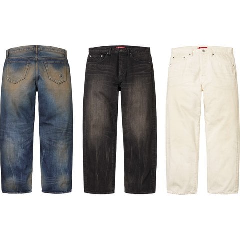 Distressed Loose Fit Selvedge Jean - SupremeCommunity