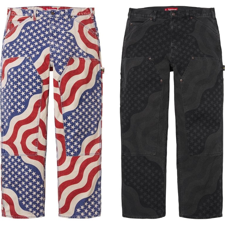 Supreme Flag Double Knee Painter Pant American flag print SS26