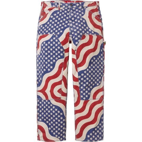 Supreme Flag Double Knee Painter Pant - Multicolor