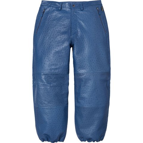 Supreme GORE-TEX Ostrich Embossed Leather Pant - Blue